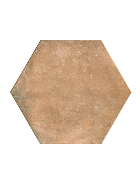 Pavimento hexagonal porcelánico Parma Terra 56x48,5 cm.
