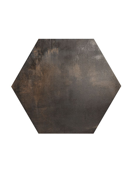 Pavimento hexagonal porcelánico Vessel Black 56x48,5 cm.