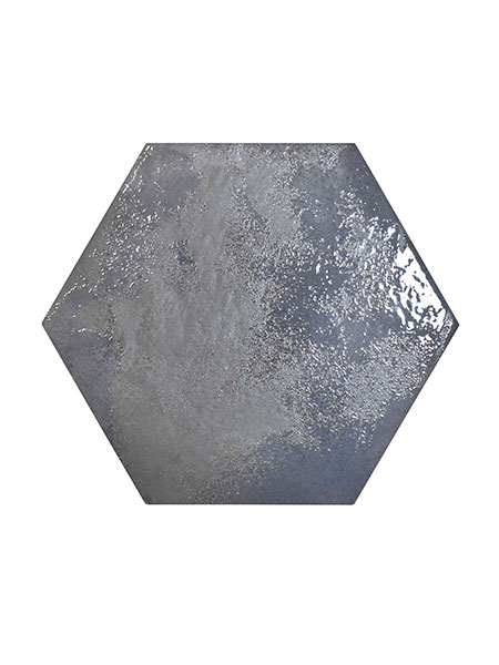 Pavimento hexagonal porcelánico Mist Navy 28,5x33 cm.