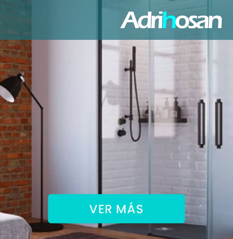 Mampara de ducha negra con diseño moderno y sofisticado.