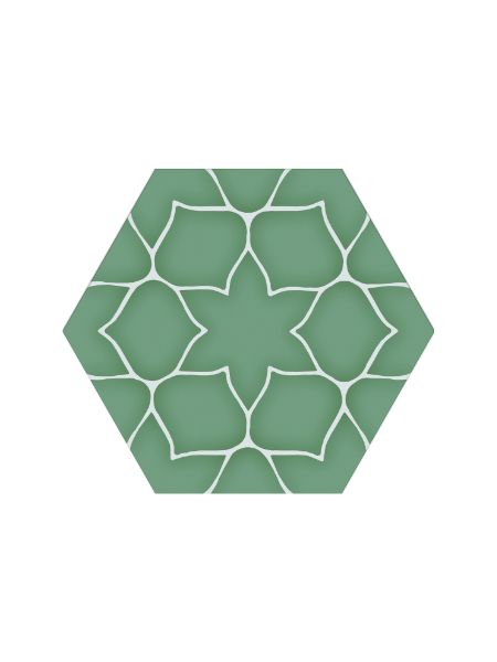 Pavimento hexagonal porcelánico Kerala Aqua 28.5 x 33 cm (1 m2/cj) 3 Comprar Pavimento hexagonal porcelánico Kerala Aqua