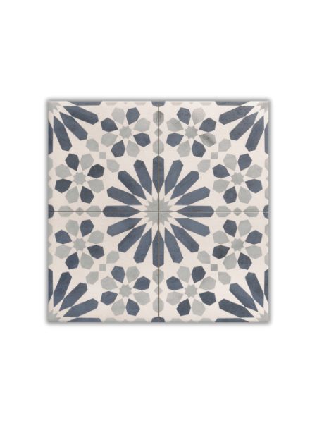 Descubre Azulejo porcelánico Marrakech Blue 44x44 cm | La fuerza de la tradición | Envío rápido | Perfecto para exteriores e interiores