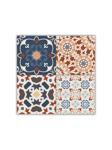 Descubre Azulejo porcelánico Marrakech Color 44x44 cm | La fuerza de la tradición | Envío rápido | Perfecto para exteriores e interiores
