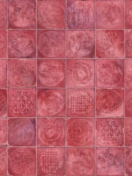 Azulejo pasta blanca Carlo Granate-B 20x20 cm (1.0 m2/cj) 2 Panel de azulekos de Vives serie Carlo Granate-B 20x20 cm
