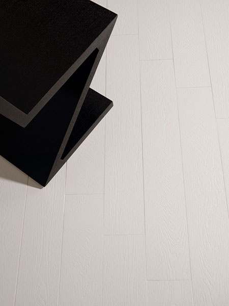 Pavimento porcelánico Arhus blanco 14,4x89,3 cm.
