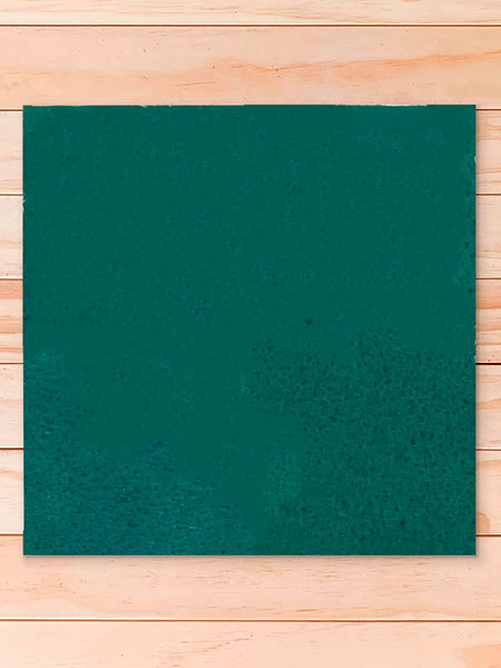 Descubre el Azulejo Zellige ZC215 verde: arte marroquí en cada pieza de 10x10x1 cm.