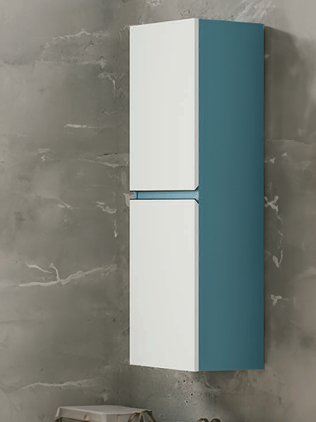 Columna 2 puertas aqua lacado 120x35x26,9.