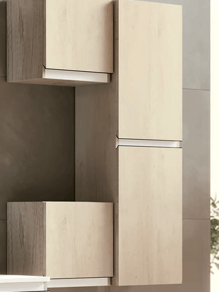 Columna 2 puertas aqua melamina 120x35x26,9.