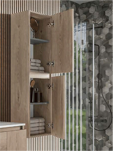 Columna 2 puertas Kloe melamina 120x35x26,5.