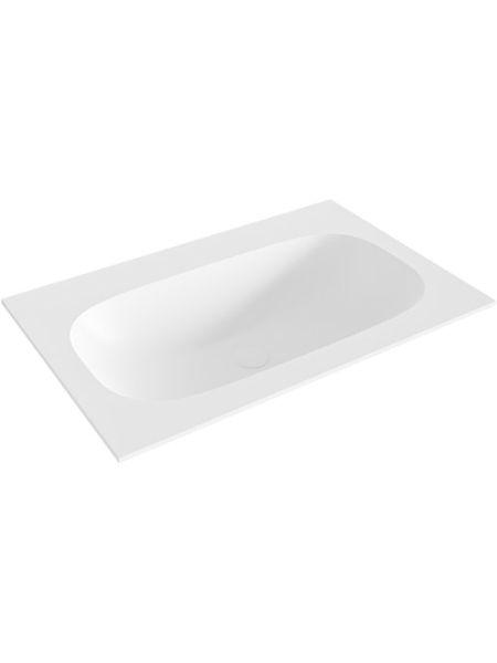Encimera Asuan blanca 60 cm de solid surface Solidker