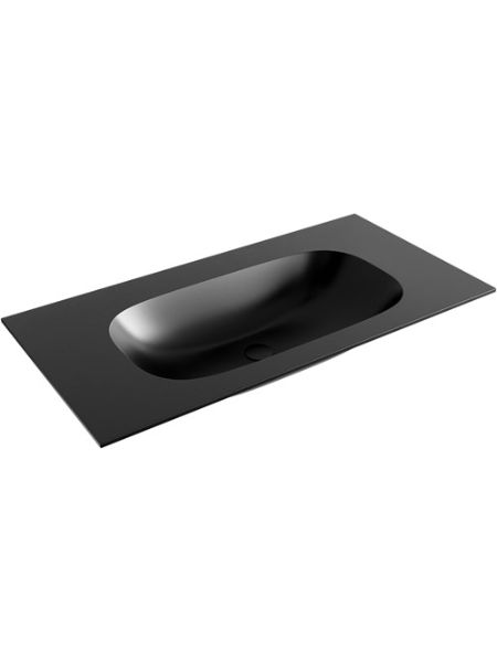 Encimera Asuan negra 90 cm solid surface Solidker