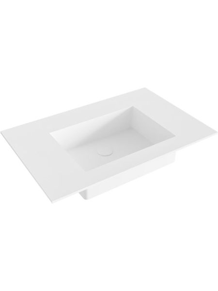 Encimera Dendera blanco 70 cm solid surface Solidker