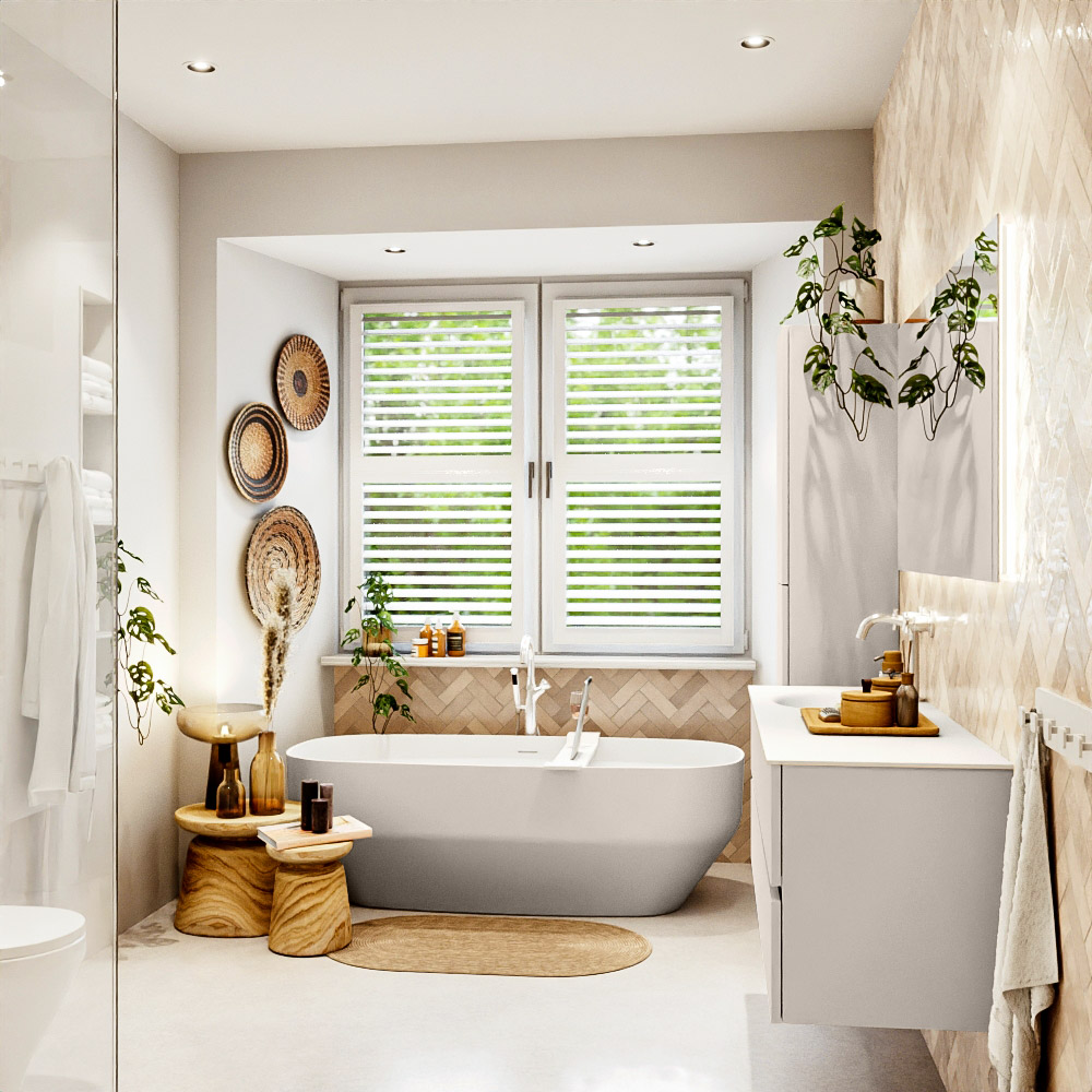 MONDIAZ VICA 140cm mueble de baño Linen 4 cajones. Lavabo MOON Izquierda 1 orificio, color Talc. 3 MONDIAZ VICA 140cm mueble de baño Linen 4 cajones. Lavabo MOON Izquierda 1 orificio, color Talc. - Imagen 3