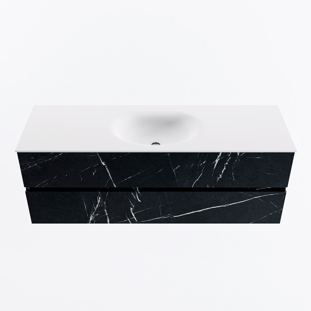 MONDIAZ VICA 140cm mueble de baño Marquina 2 cajones. Lavabo MOON Centro 1 orificio, color Talc. 5 MONDIAZ VICA 140cm mueble de baño Marquina 2 cajones. Lavabo MOON Centro 1 orificio, color Talc. - Imagen 5