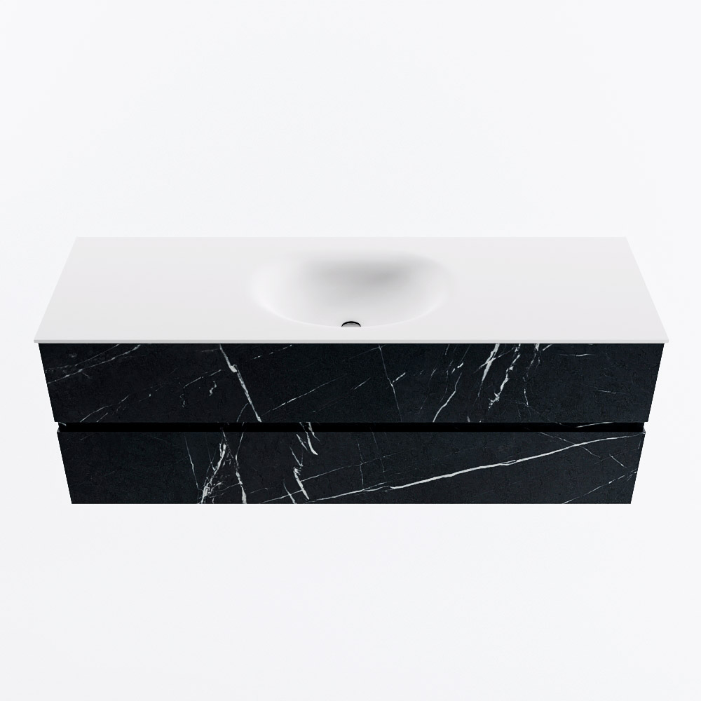 MONDIAZ VICA 140cm mueble de baño Marquina 2 cajones. Lavabo MOON Centro sin orificio, color Talc. 5 MONDIAZ VICA 140cm mueble de baño Marquina 2 cajones. Lavabo MOON Centro sin orificio, color Talc. - Imagen 5