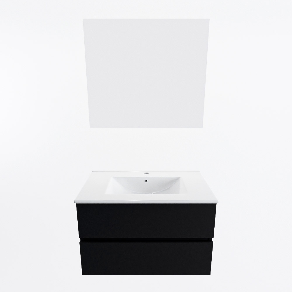 MONDIAZ VICA 80cm mueble de baño Urban 2 cajones. Lavabo DENIA Centro 1 orificio color Blanco brillo con espejo LED. 5 MONDIAZ VICA 80cm mueble de baño Urban 2 cajones. Lavabo DENIA Centro 1 orificio color Blanco brillo con espejo LED. - Imagen 5