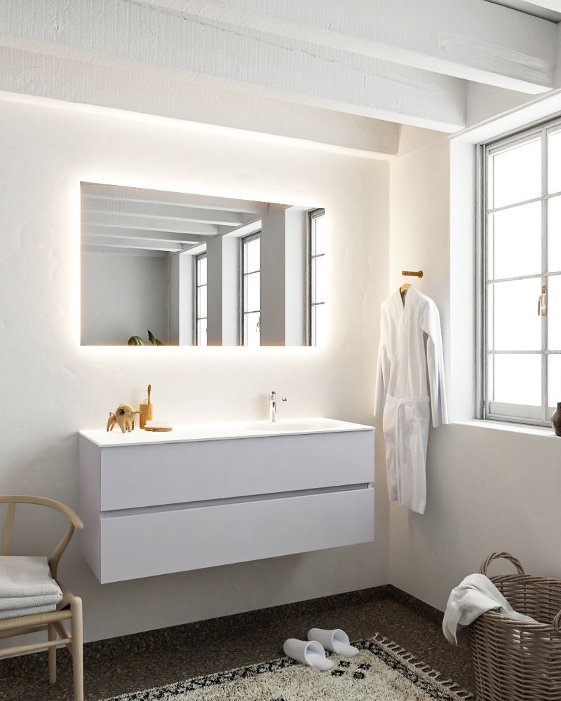 MONDIAZ VICA 120cm mueble de baño Cale 2 cajones lavabo MOON Derecho 1 orificio. 2 MONDIAZ VICA 120cm mueble de baño Cale 2 cajones lavabo MOON Derecho 1 orificio. - Imagen 2