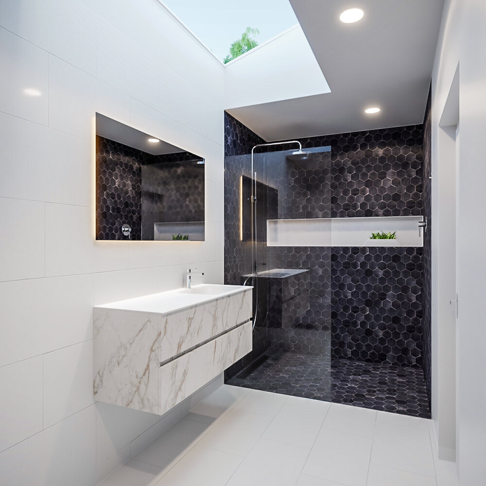 MONDIAZ VICA 120cm mueble de baño Carrara 4 cajones lavabo CLOUD Derecho 1 orificio. 2 MONDIAZ VICA 120cm mueble de baño Carrara 4 cajones lavabo CLOUD Derecho 1 orificio. - Imagen 2