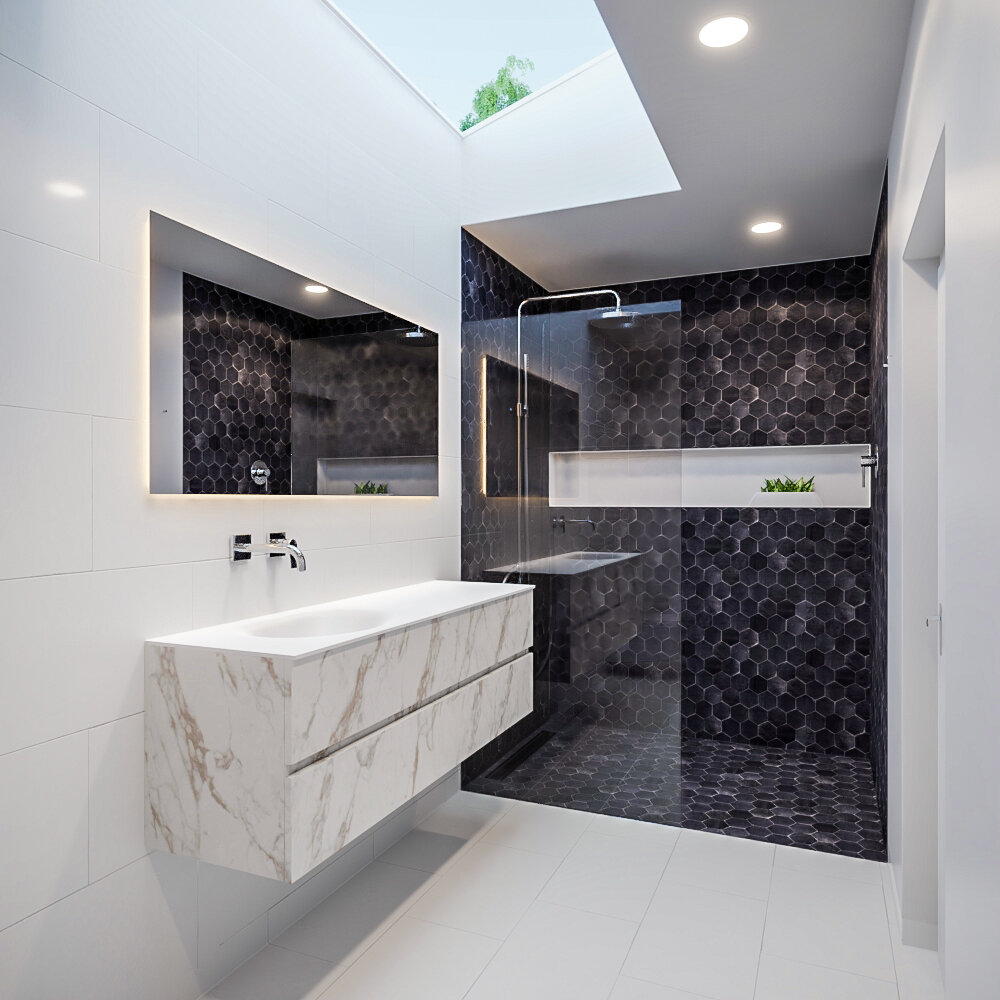 MONDIAZ VICA 150cm mueble de baño Carrara 2 cajones lavabo MOON Izquierda sin orificio con espejo LED. 2 MONDIAZ VICA 150cm mueble de baño Carrara 2 cajones lavabo MOON Izquierda sin orificio con espejo LED. - Imagen 2