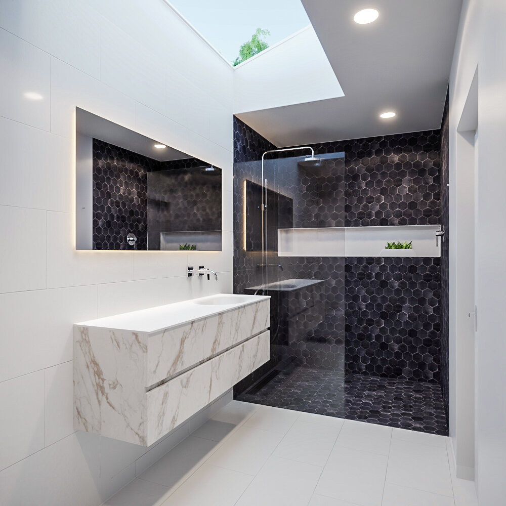 Mueble de baño Vica 150 cm carrara mat con 2 cajones, lavabo de Solid surface seno derecho con 0 orificio(s) para el grifo. 9 Mueble de baño Vica 150 cm carrara mat con 2 cajones, lavabo de Solid surface seno derecho con 0 orificio(s) para el grifo. - Imagen 9