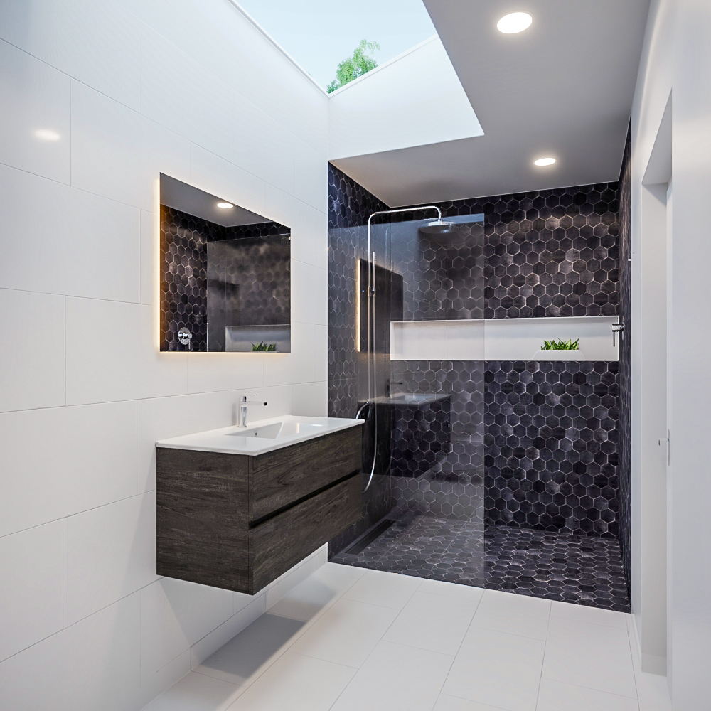 MONDIAZ VICA 100cm mueble de baño Dark Brown 2 cajones lavabo DENIA Centro 1 orificio. 2 MONDIAZ VICA 100cm mueble de baño Dark Brown 2 cajones lavabo DENIA Centro 1 orificio. - Imagen 2