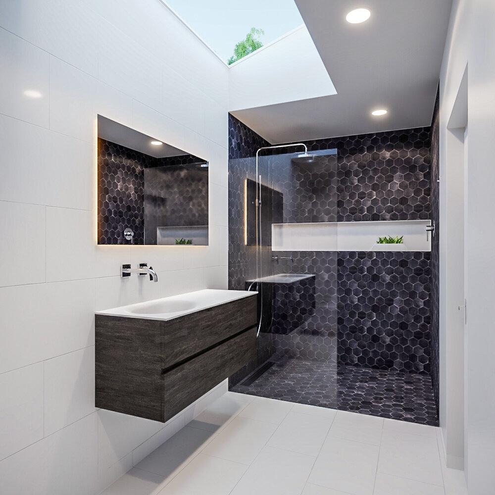 Mueble de baño 120 cm Wood nogal con 2 cajones, lavabo de Solid surface seno izquierdo con 0 orificio(s) para el grifo. 10 Mueble de baño 120 cm Wood nogal con 2 cajones, lavabo de Solid surface seno izquierdo con 0 orificio(s) para el grifo. - Imagen 10