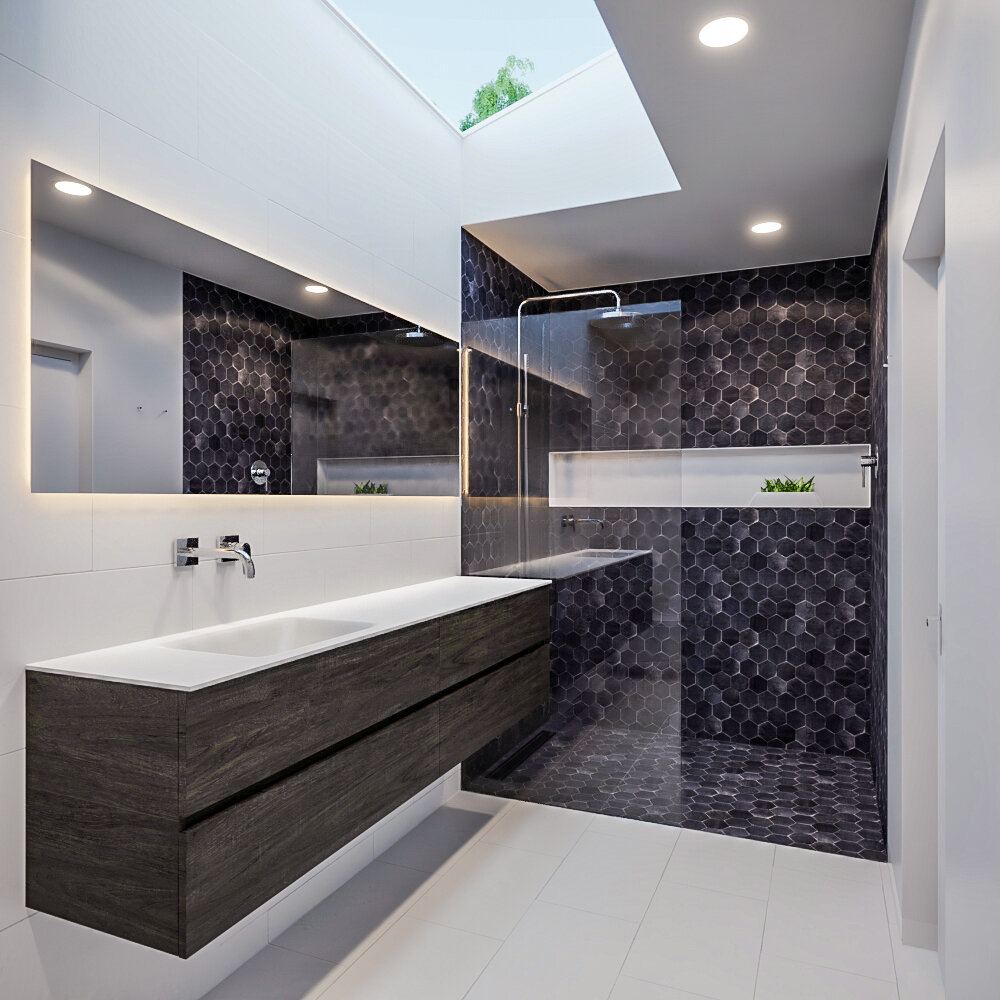 MONDIAZ VICA 200cm mueble de baño Dark Brown 4 cajones lavabo CLOUD Izquierda sin orificio con espejo LED. 2 MONDIAZ VICA 200cm mueble de baño Dark Brown 4 cajones lavabo CLOUD Izquierda sin orificio con espejo LED. - Imagen 2