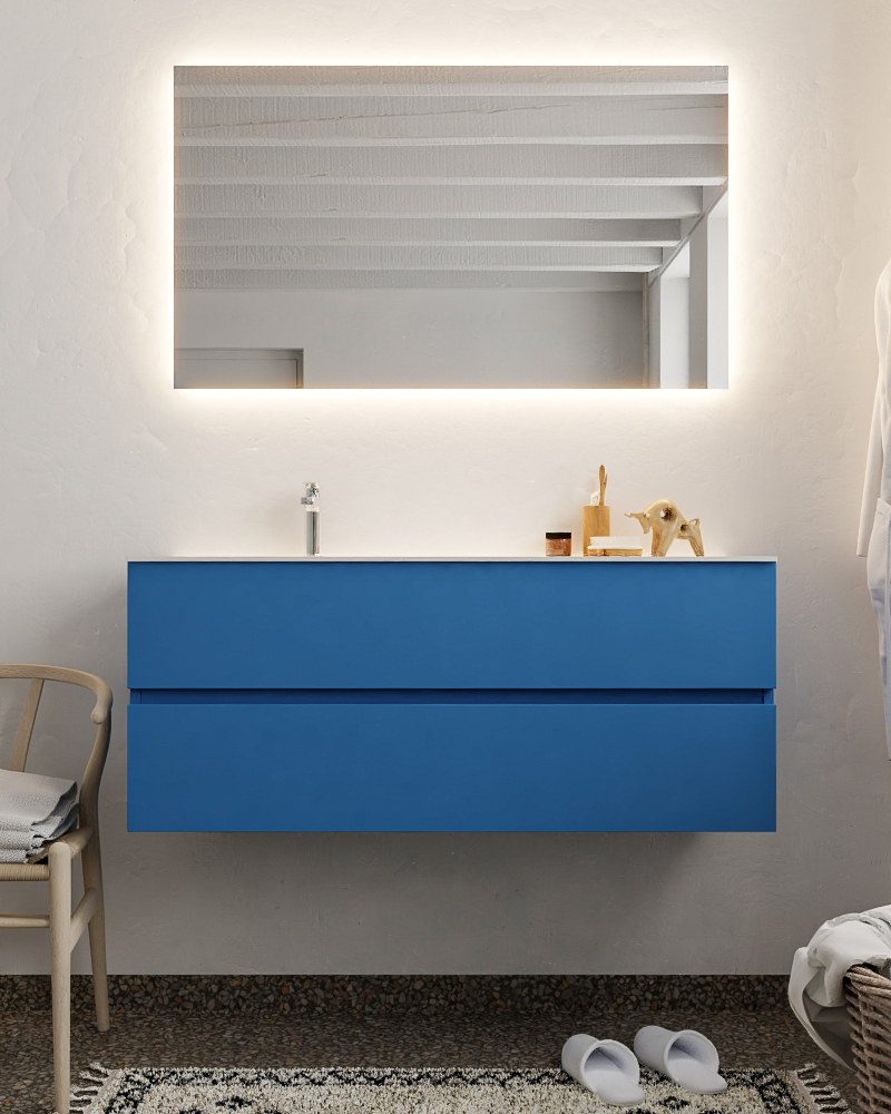 MONDIAZ VICA 120cm mueble de baño Jeans 2 cajones lavabo CLOUD Izquierda 1 orificio. 3 MONDIAZ VICA 120cm mueble de baño Jeans 2 cajones lavabo CLOUD Izquierda 1 orificio. - Imagen 3