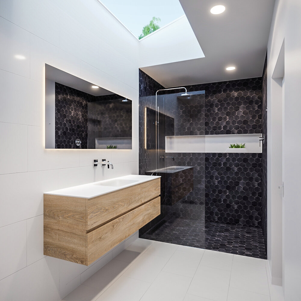 MONDIAZ VICA 150cm mueble de baño Washed Oak 2 cajones lavabo CLOUD Centro sin orificio. 2 MONDIAZ VICA 150cm mueble de baño Washed Oak 2 cajones lavabo CLOUD Centro sin orificio. - Imagen 2