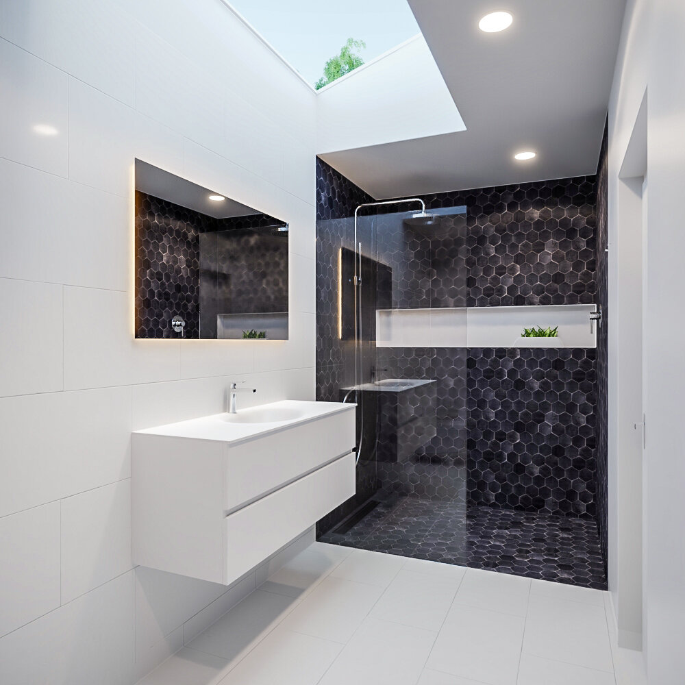 Mueble de baño 120 cm Blanco mate con 2 cajones, lavabo de Solid surface seno centrado con 1 orificio(s) para el grifo. 10 Mueble de baño 120 cm Blanco mate con 2 cajones, lavabo de Solid surface seno centrado con 1 orificio(s) para el grifo. - Imagen 10