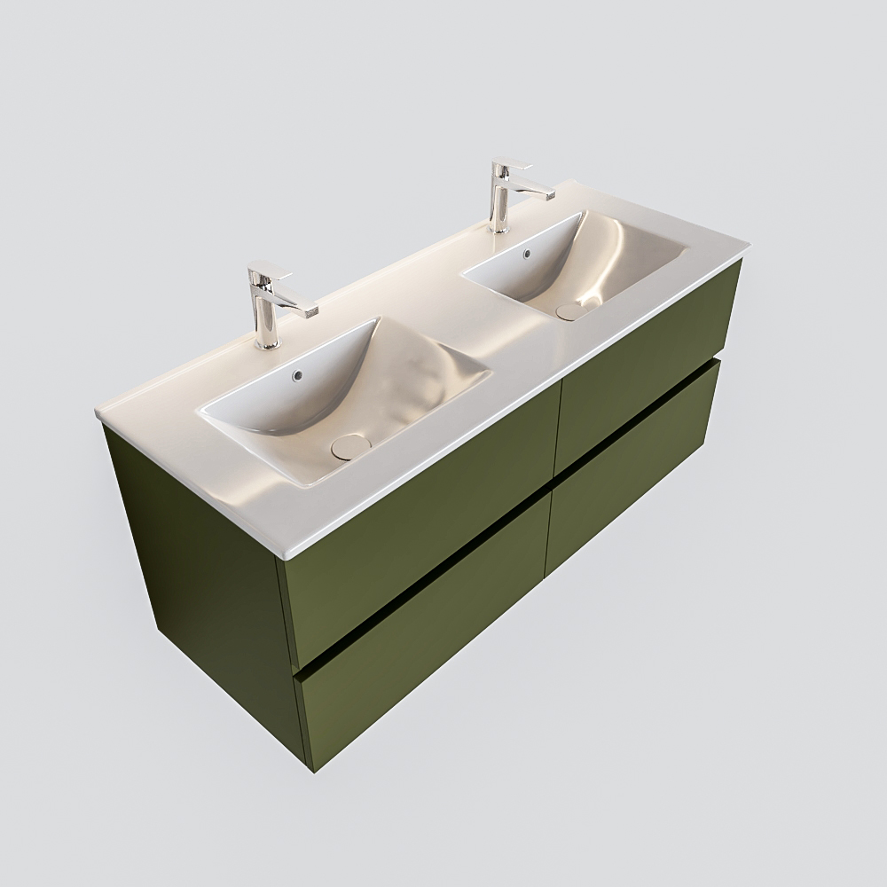 MONDIAZ VICA 120cm mueble de baño Army 4 cajones lavabo DENIA Doble 2 orificios. 4 MONDIAZ VICA 120cm mueble de baño Army 4 cajones lavabo DENIA Doble 2 orificios. - Imagen 4