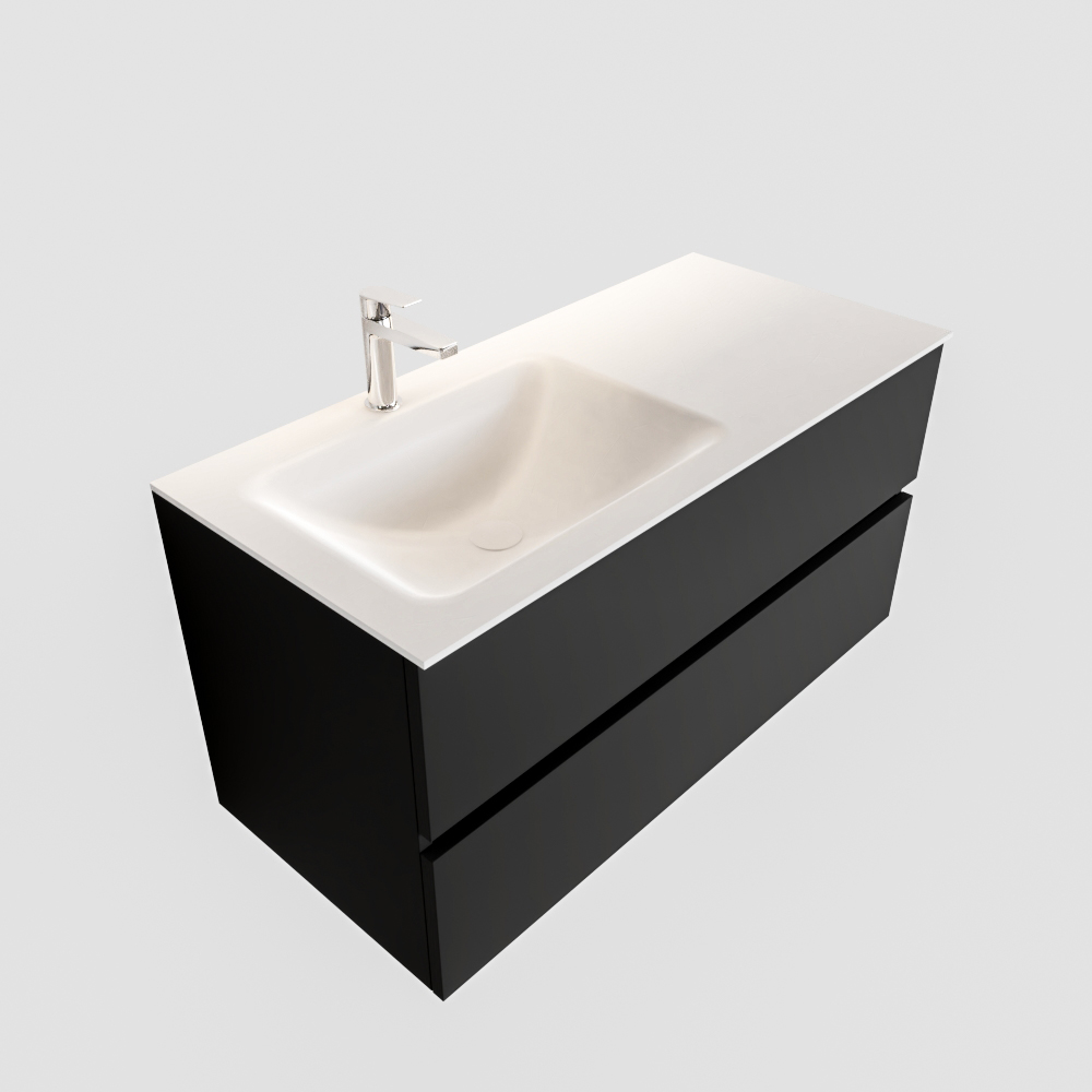 MONDIAZ VICA 100cm mueble de baño Urban 2 cajones lavabo CLOUD Izquierda 1 orificio. 4 MONDIAZ VICA 100cm mueble de baño Urban 2 cajones lavabo CLOUD Izquierda 1 orificio. - Imagen 4