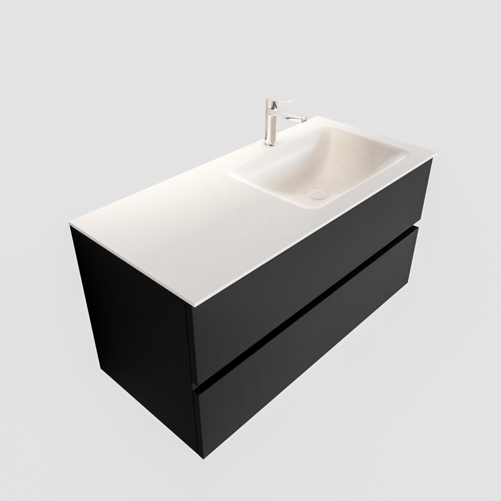 MONDIAZ VICA 100cm mueble de baño Urban 2 cajones lavabo CLOUD Derecho 1 orificio. 4 MONDIAZ VICA 100cm mueble de baño Urban 2 cajones lavabo CLOUD Derecho 1 orificio. - Imagen 4