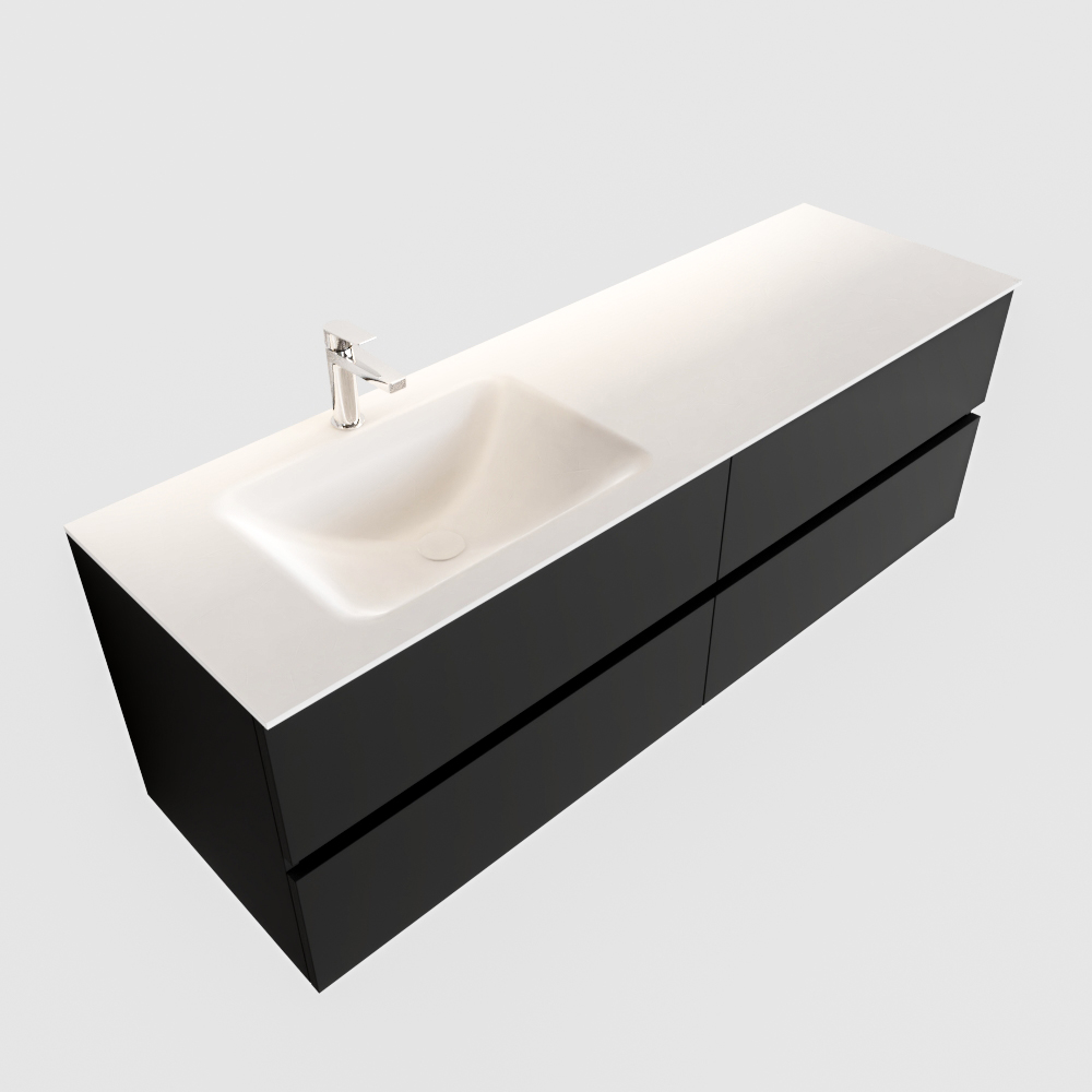 MONDIAZ VICA 150cm mueble de baño Urban 4 cajones lavabo CLOUD Izquierda 1 orificio. 4 MONDIAZ VICA 150cm mueble de baño Urban 4 cajones lavabo CLOUD Izquierda 1 orificio. - Imagen 4