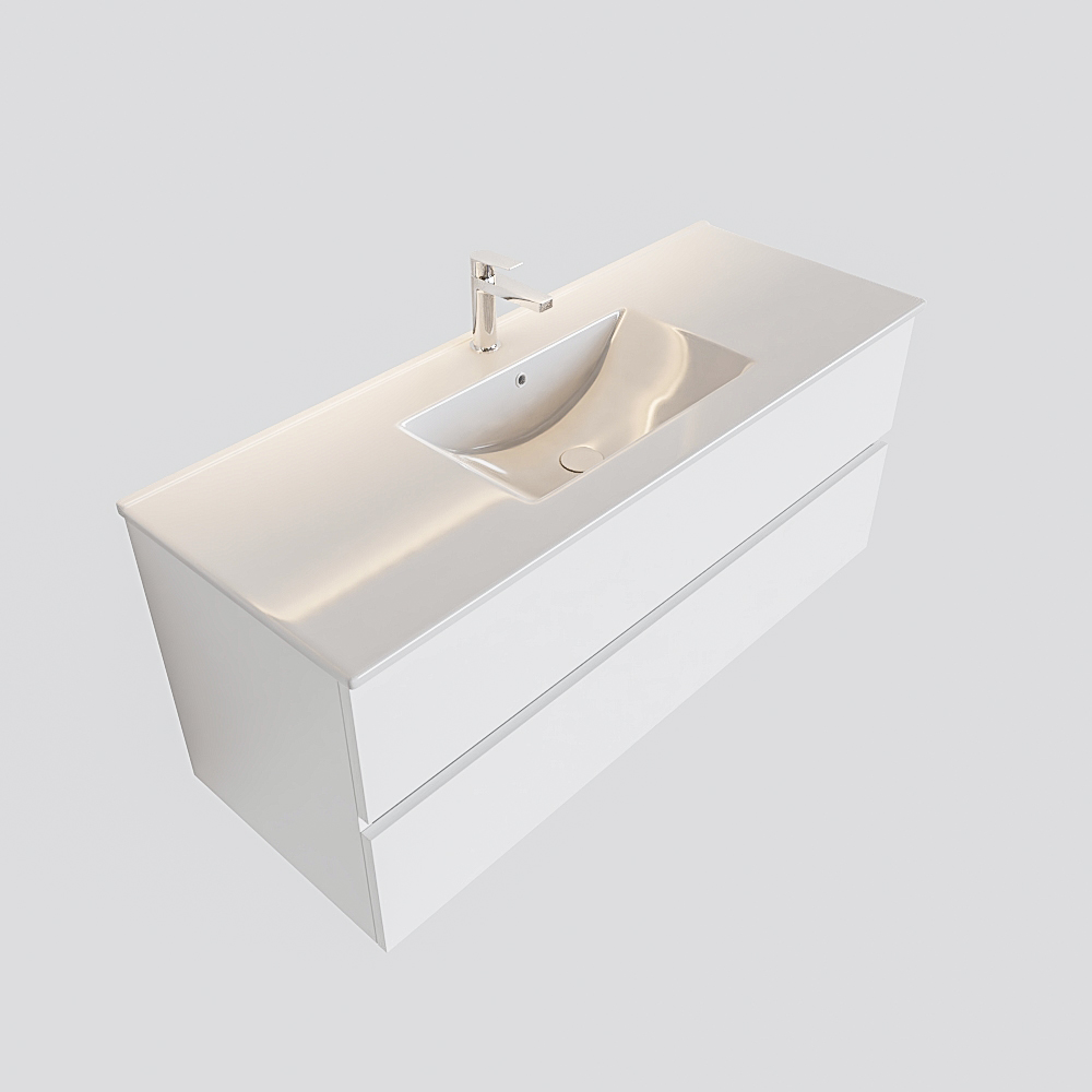 MONDIAZ VICA 120cm mueble de baño Talc 2 cajones lavabo DENIA Centro 1 orificio. 4 MONDIAZ VICA 120cm mueble de baño Talc 2 cajones lavabo DENIA Centro 1 orificio. - Imagen 4