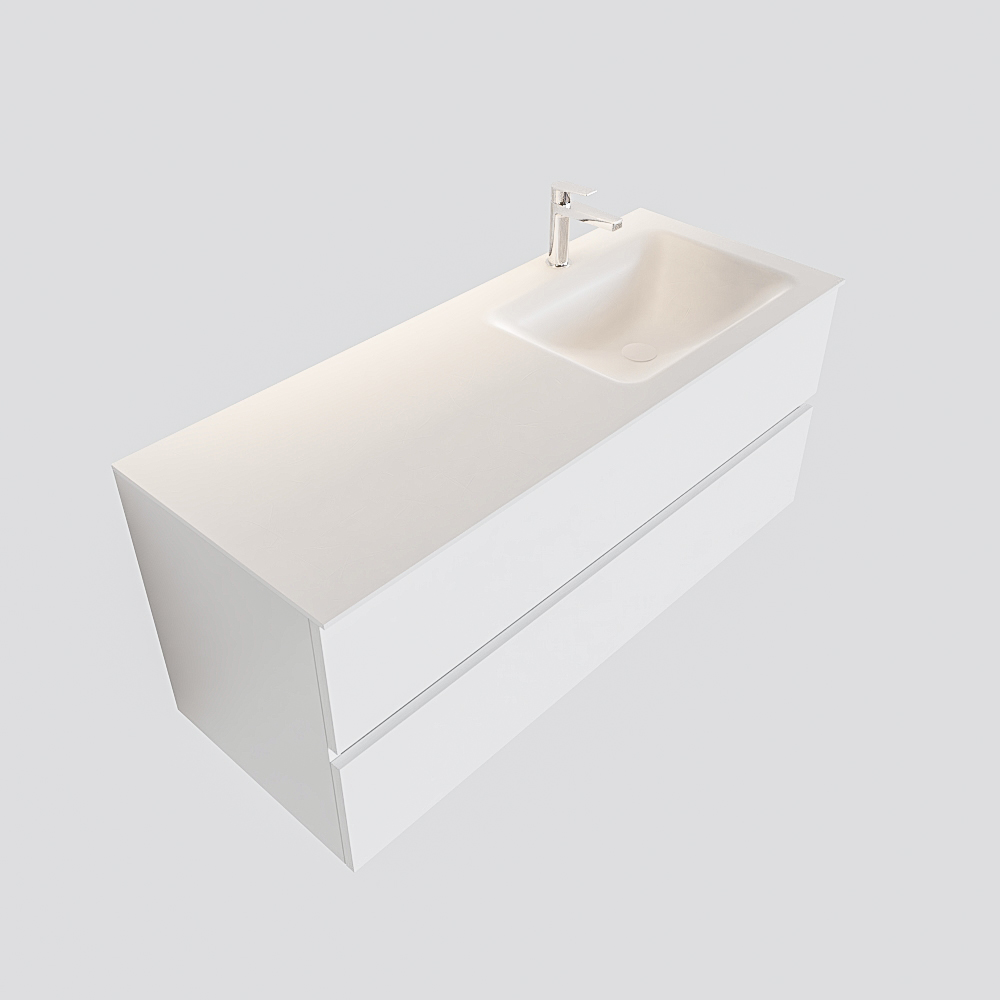 MONDIAZ VICA 120cm mueble de baño Talc 2 cajones lavabo CLOUD Derecho 1 orificio. 4 MONDIAZ VICA 120cm mueble de baño Talc 2 cajones lavabo CLOUD Derecho 1 orificio. - Imagen 4