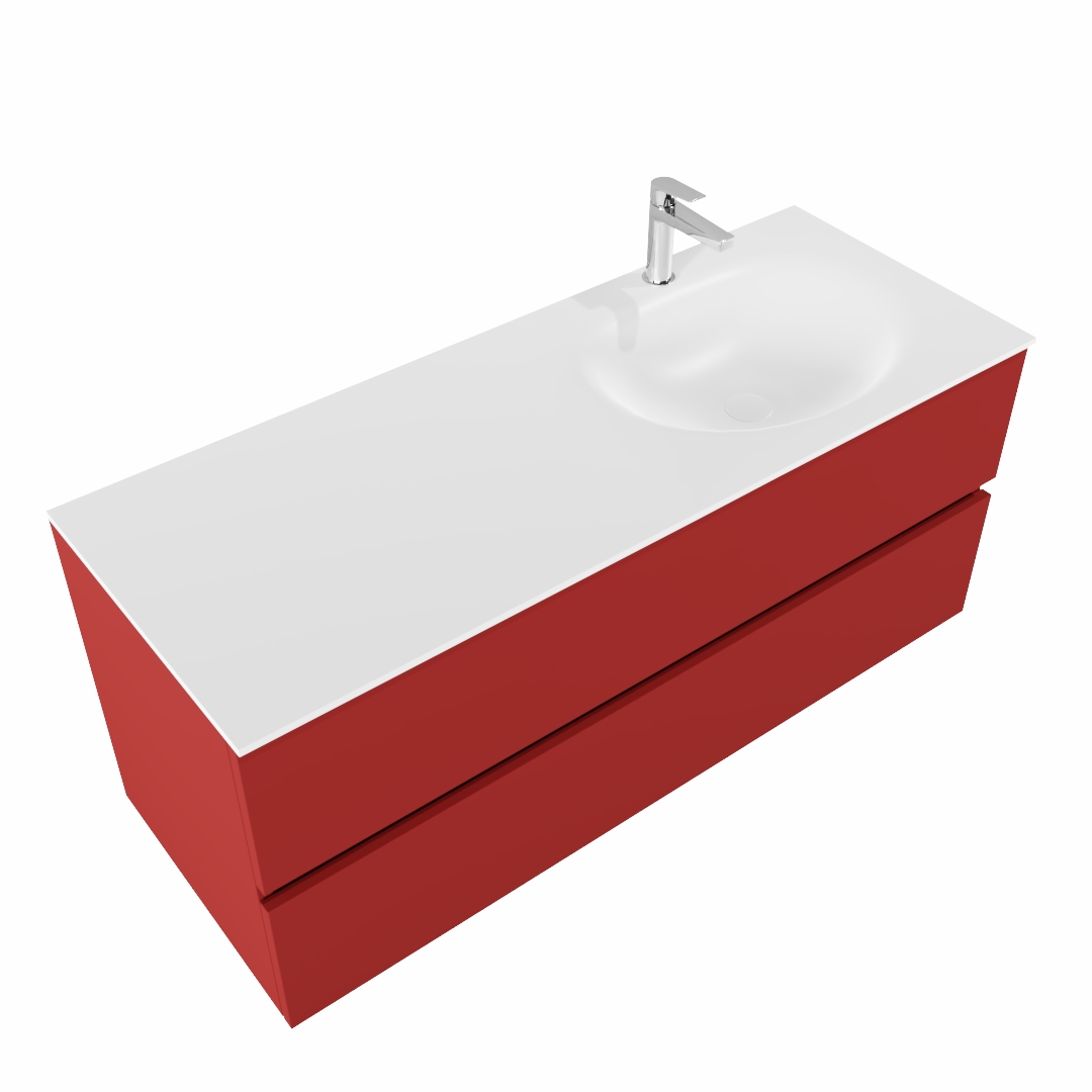 MONDIAZ VICA 120cm mueble de baño Fire 2 cajones lavabo MOON Derecho 1 orificio. 4 MONDIAZ VICA 120cm mueble de baño Fire 2 cajones lavabo MOON Derecho 1 orificio. - Imagen 4