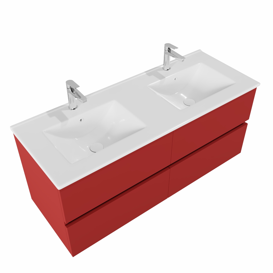 MONDIAZ VICA 120cm mueble de baño Fire 4 cajones lavabo DENIA Doble 2 orificios. 4 MONDIAZ VICA 120cm mueble de baño Fire 4 cajones lavabo DENIA Doble 2 orificios. - Imagen 4
