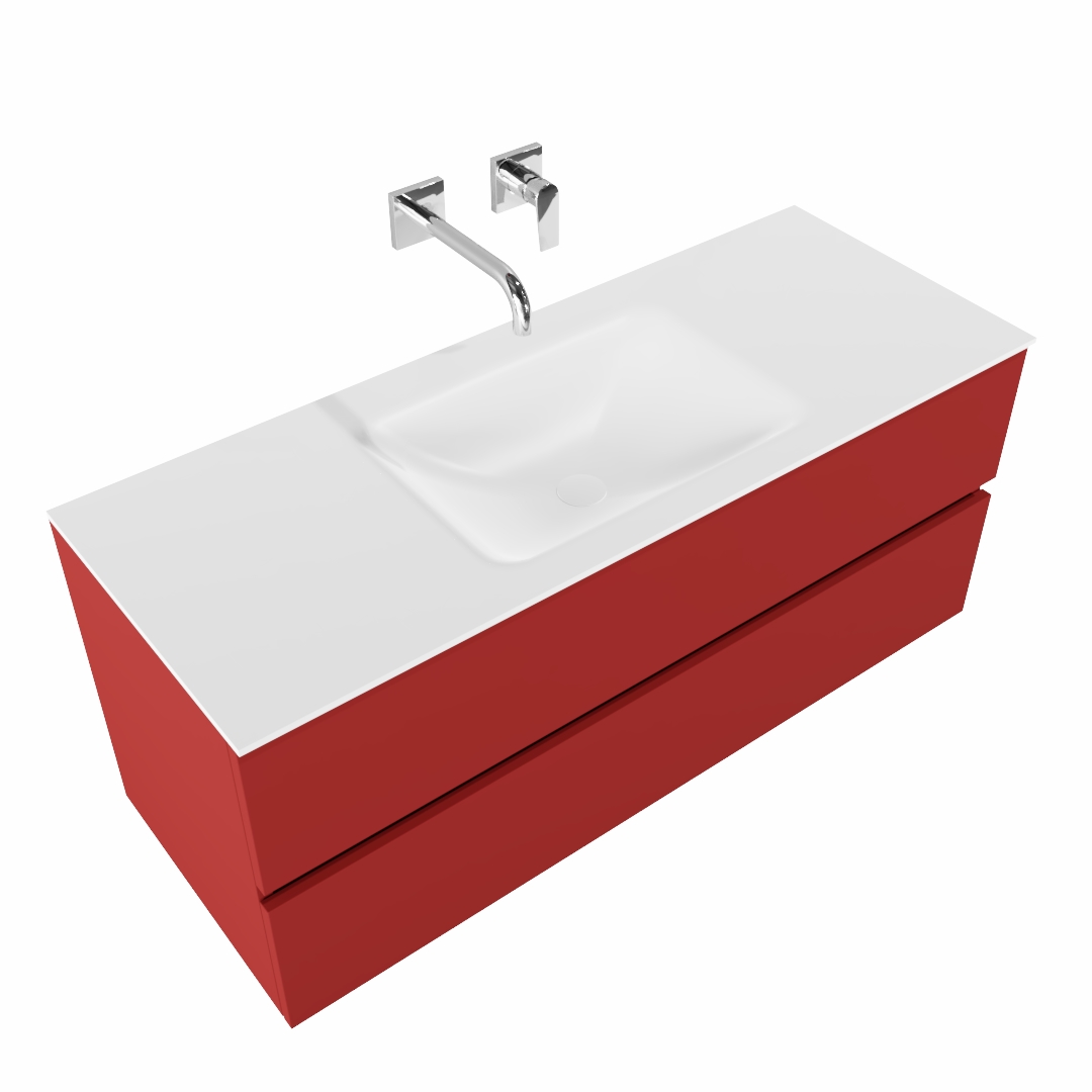 MONDIAZ VICA 120cm mueble de baño Fire 2 cajones lavabo CLOUD Centro sin orificio. 4 MONDIAZ VICA 120cm mueble de baño Fire 2 cajones lavabo CLOUD Centro sin orificio. - Imagen 4