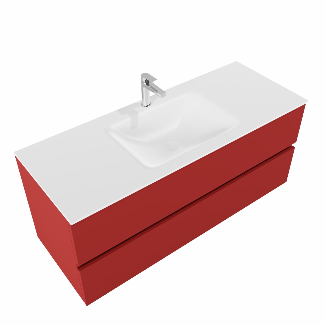 MONDIAZ VICA 120cm mueble de baño Fire 2 cajones lavabo CLOUD Centro 1 orificio. 4 MONDIAZ VICA 120cm mueble de baño Fire 2 cajones lavabo CLOUD Centro 1 orificio. - Imagen 4