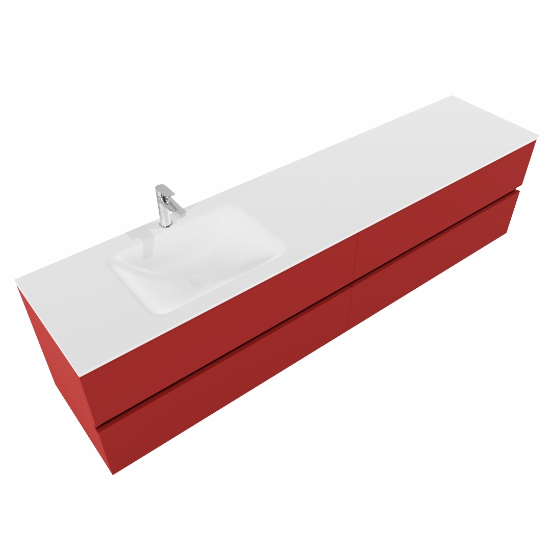 MONDIAZ VICA 200cm mueble de baño Fire 4 cajones lavabo CLOUD Izquierda 1 orificio. 4 MONDIAZ VICA 200cm mueble de baño Fire 4 cajones lavabo CLOUD Izquierda 1 orificio. - Imagen 4