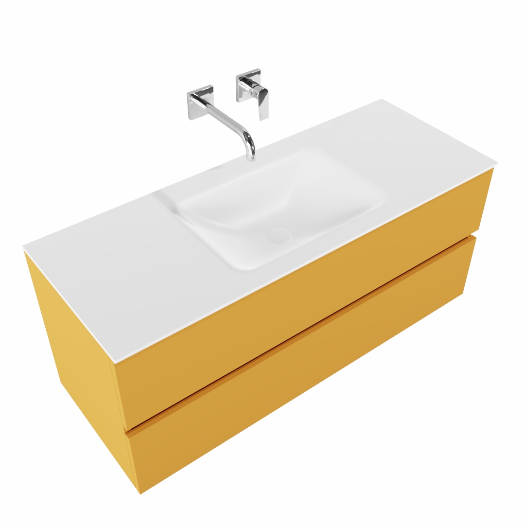 MONDIAZ VICA 120cm mueble de baño Ocher 2 cajones lavabo CLOUD Centro sin orificio. 4 MONDIAZ VICA 120cm mueble de baño Ocher 2 cajones lavabo CLOUD Centro sin orificio. - Imagen 4