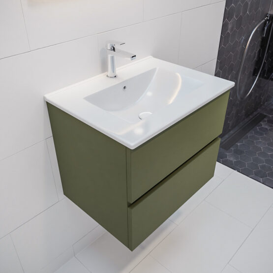 MONDIAZ VICA 60cm mueble de baño Army 2 cajones lavabo DENIA Centro 1 orificio.