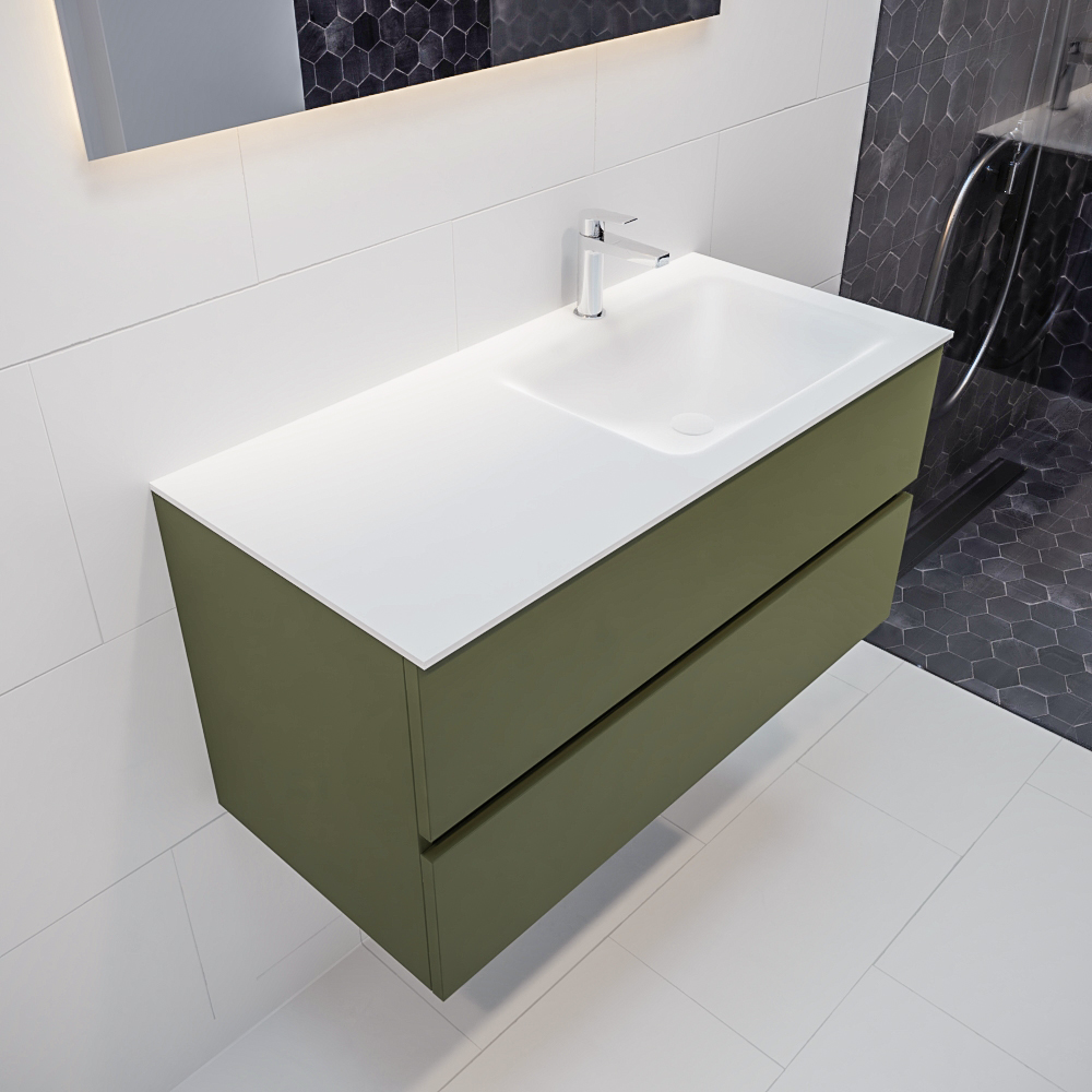 MONDIAZ VICA 100cm mueble de baño Army 2 cajones lavabo CLOUD Derecho 1 orificio. 1 MONDIAZ VICA 100cm mueble de baño Army 2 cajones lavabo CLOUD Derecho 1 orificio.