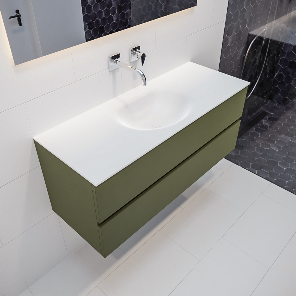 MONDIAZ VICA 120cm mueble de baño Army 2 cajones lavabo MOON Centro sin orificio. 1 MONDIAZ VICA 120cm mueble de baño Army 2 cajones lavabo MOON Centro sin orificio.