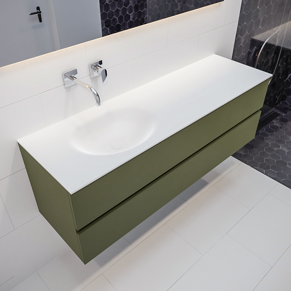 MONDIAZ VICA 150cm mueble de baño Army 2 cajones lavabo MOON Izquierda sin orificio. 1 MONDIAZ VICA 150cm mueble de baño Army 2 cajones lavabo MOON Izquierda sin orificio.