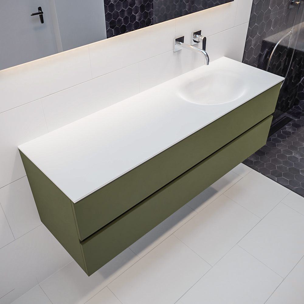 MONDIAZ VICA 150cm mueble de baño Army 2 cajones lavabo MOON Derecho sin orificio. 1 MONDIAZ VICA 150cm mueble de baño Army 2 cajones lavabo MOON Derecho sin orificio.