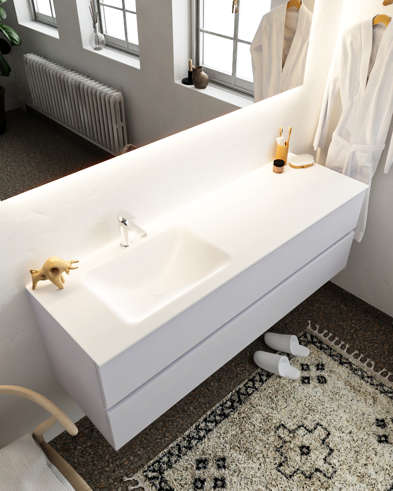 MONDIAZ VICA 150cm mueble de baño Cale 2 cajones lavabo CLOUD Izquierda 1 orificio. 1 MONDIAZ VICA 150cm mueble de baño Cale 2 cajones lavabo CLOUD Izquierda 1 orificio.