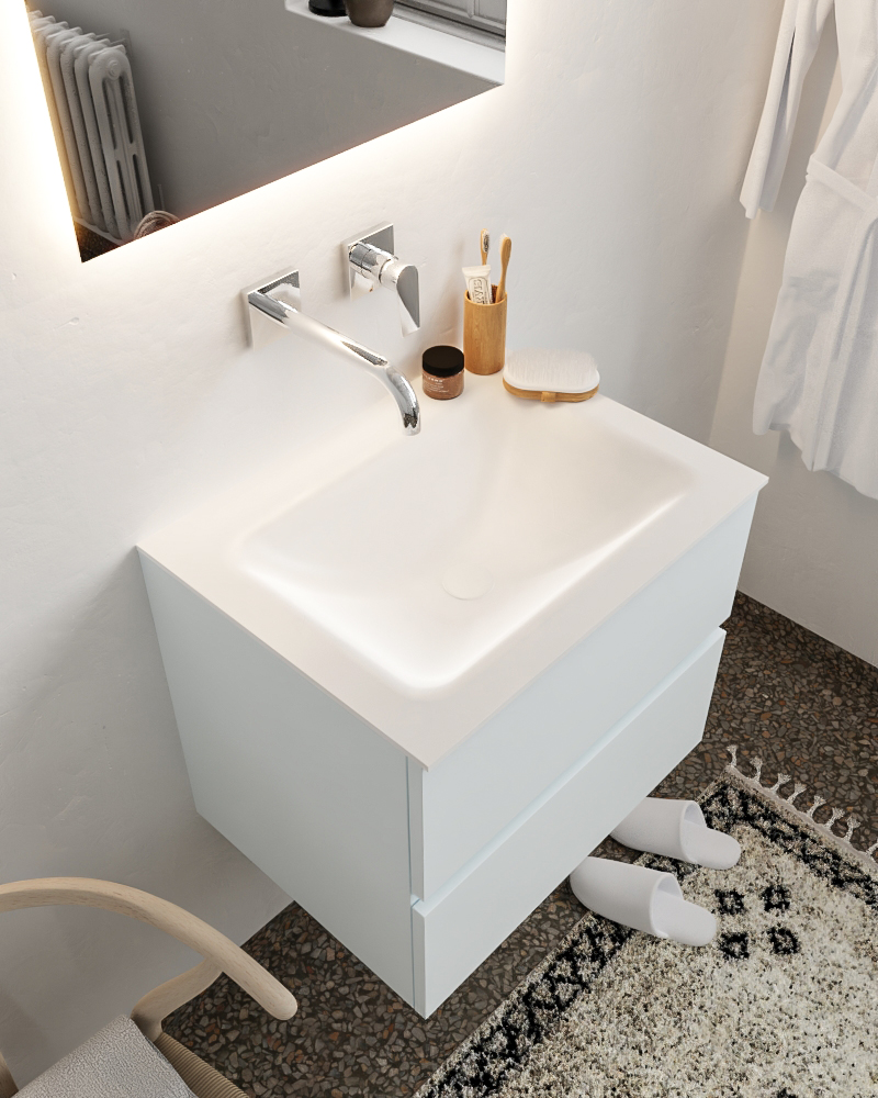 MONDIAZ VICA 60cm mueble de baño Clay 2 cajones lavabo CLOUD Centro sin orificio. 1 MONDIAZ VICA 60cm mueble de baño Clay 2 cajones lavabo CLOUD Centro sin orificio.