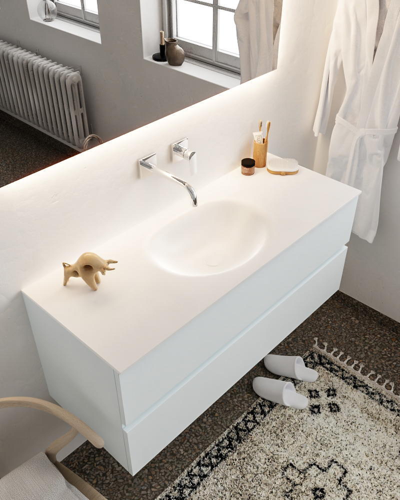 MONDIAZ VICA 120cm mueble de baño Clay 2 cajones lavabo MOON Centro sin orificio. 1 MONDIAZ VICA 120cm mueble de baño Clay 2 cajones lavabo MOON Centro sin orificio.